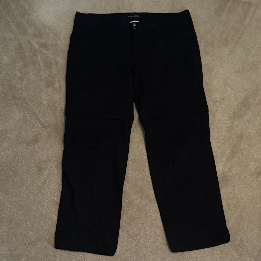 Columbia Women’s Black Athletic Jogger Pants/Short with Zipper at Knees Size 18W
